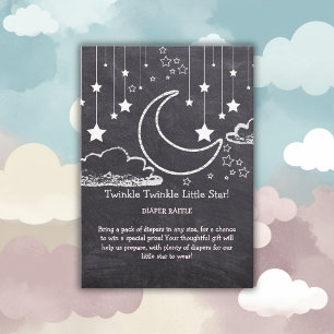 Carte D'accompagnement Chalkboard Twinkle Twinkle Little Star Baby shower