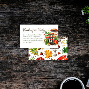 Carte D'accompagnement Champignons de la forêt sauvage Demande de baby sh