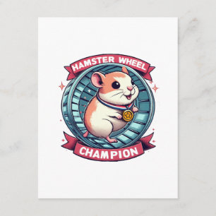 Carte D'accompagnement Champion de roue de hamster