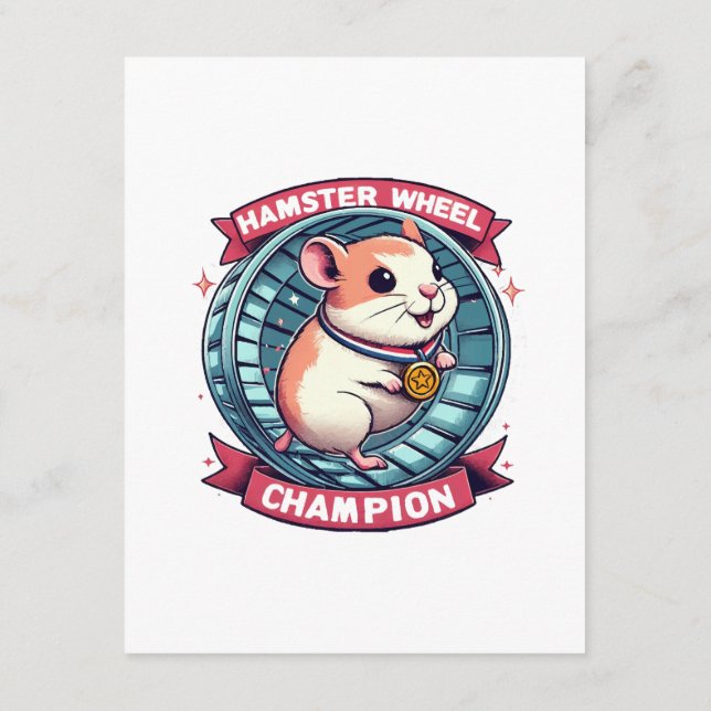 Carte D'accompagnement Champion de roue Hamster (Dos)