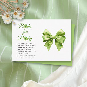 Carte D'accompagnement Chance Lucky livres St. Patrick pour baby shower