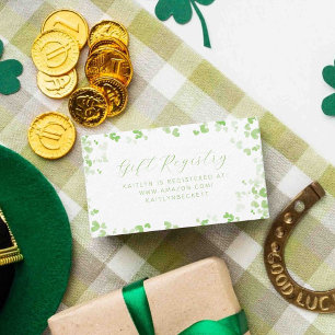 Carte D'accompagnement Chanceux en amour Saint-Patrick Fête de mariage