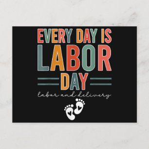 Carte D'accompagnement Chaque Jour Est Fête Du Travail T-shirt Travail Et