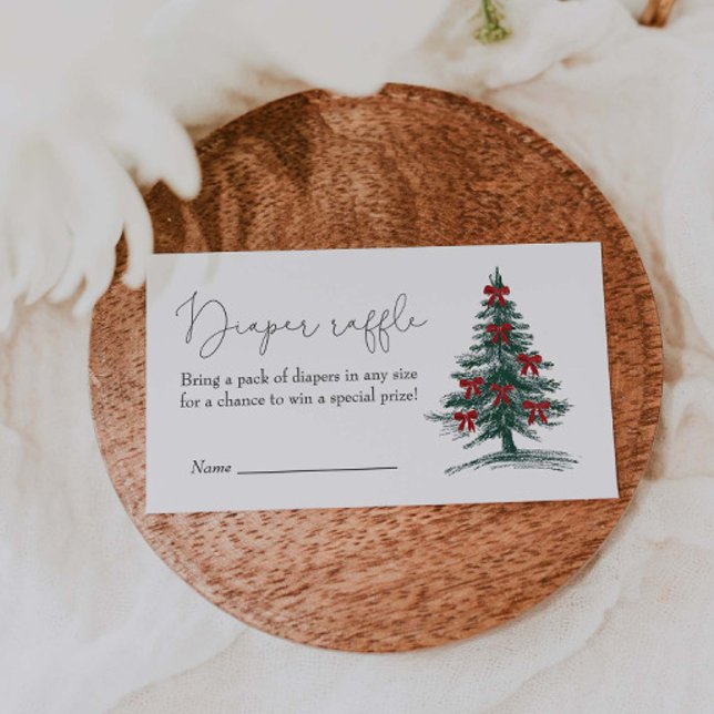 Carte D'accompagnement Charbon de Baby shower de Noël (Créateur téléchargé)