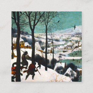 Carte D'accompagnement Chasseurs dans le paysage de neige Pieter Bruegel