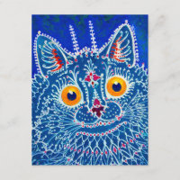 Chat gothique bleu
