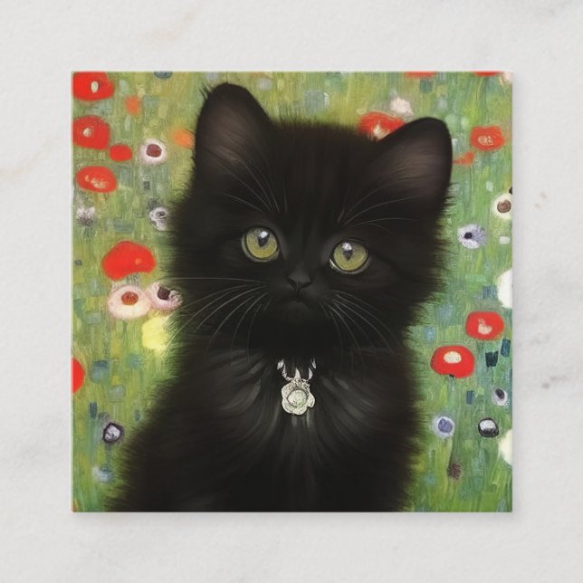 Carte D'accompagnement Chaton de Gustav Klimt (Devant)