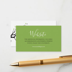 Carte D'accompagnement Chats en amour Vert Feuille Black Birds Website