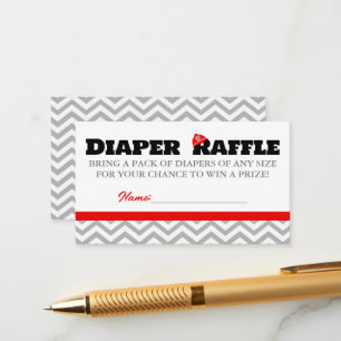 Carte D'accompagnement Chaudière à feu Bébé Déchets Raffle Insertion Cart