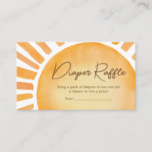 Carte D'accompagnement Chauffage de Baby shower solaire