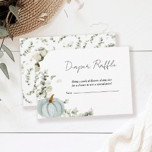 Carte D'accompagnement Chauffage Raffle Automne Petit Citrouille Baby sho