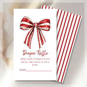 Carte D'accompagnement Chauffage Raffle Noël Coquette Baby shower de la c