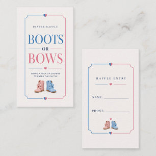 Carte D'accompagnement Chaussures ou arcs: Tirage au sort des couches pou