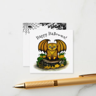 Carte D'accompagnement Chauve-souris d'Halloween mignonne