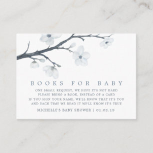 Carte D'accompagnement Cherry Blossoms Floral Baby shower Demande