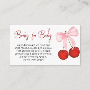 Carte D'accompagnement Cherry on Top Baby shower Books for Baby