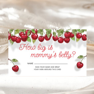 Carte D'accompagnement Cherry On Top How Big is Mommy's Belly