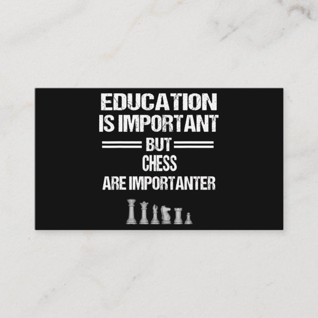 Carte D'accompagnement Chess Piece Éducation Humour Sarcastique Funny Chr (Devant)