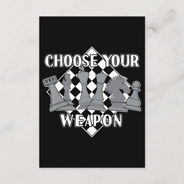 Carte D'accompagnement Chess Piece Game Strategy Venin A Chess Player (Devant)
