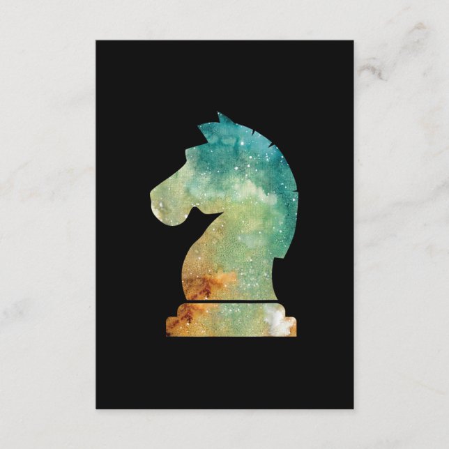 Carte D'accompagnement Chess Player Horse Knight Chess (Devant)