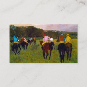 Carte D'accompagnement Chevaux de course Edgar Degas à Longchamp