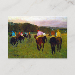 Carte D'accompagnement Chevaux de course Edgar Degas à Longchamp