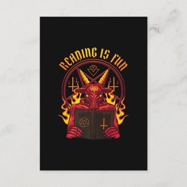 Carte D'accompagnement Chèvre Satanic Pagan Premium (Devant)