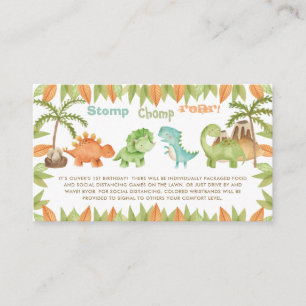 Carte D'accompagnement Chic Aquarelle mignonne Dinosaure Anniversaire Inf