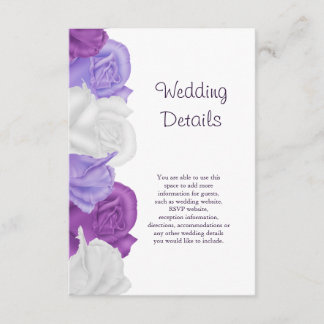 Carte D'accompagnement Chic Heirloom Rose Détails du Mariage