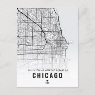 Carte D'accompagnement Chicago Mariage Weekend Détails