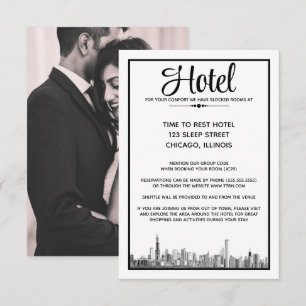 Carte D'accompagnement Chicago Skyline