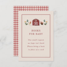Chickens Barn Charming Farm Baby Shower Books