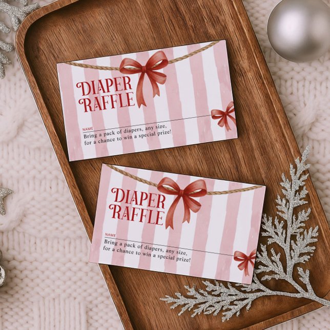 Carte D'accompagnement Christmas Diaper Raffle Card (Créateur téléchargé)