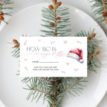 Carte D'accompagnement Christmas Père Noël Baby How Big is Maman's Belly<br><div class="desc">Christmas Père Noël Baby How Big is Maman's Belly Enfermer Card. Des éléments correspondants sont disponibles.</div>