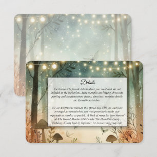 Carte D'accompagnement Chuchotements Crépusculaires du Mariage Forestier