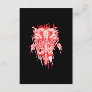 Carte D'accompagnement Church Of Satan Venin All Hail Goat Satanic Baphom