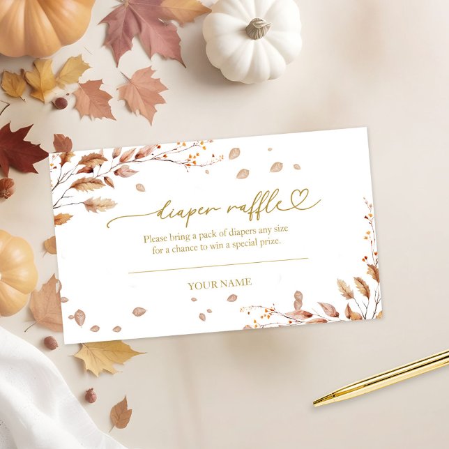 Carte D'accompagnement Chute Baby shower Déchets Raffin (Créateur téléchargé)