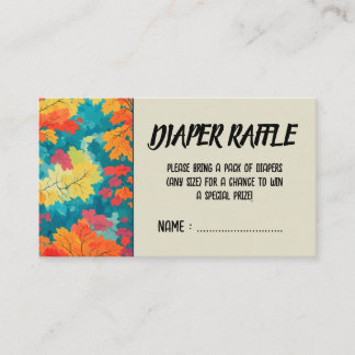 Carte D'accompagnement Chute d'automne aquarelle baby shower floral couch