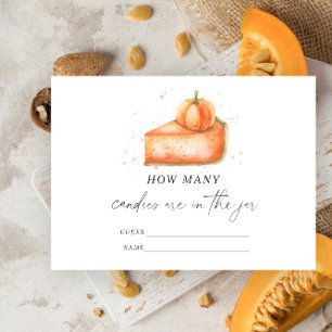 Carte D'accompagnement Chute - devinez combien de bonbons sont dans le po