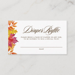 Carte D'accompagnement Chute du Baby shower Feuille Garland Déchets