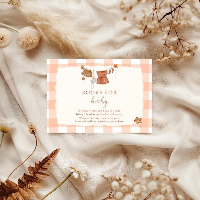 Carte D'accompagnement Chute en amour Baby showers Livres pour bébé (Créateur téléchargé)