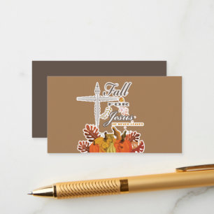 Carte D'accompagnement Chute pour Jésus il ne feuille jamais 1  