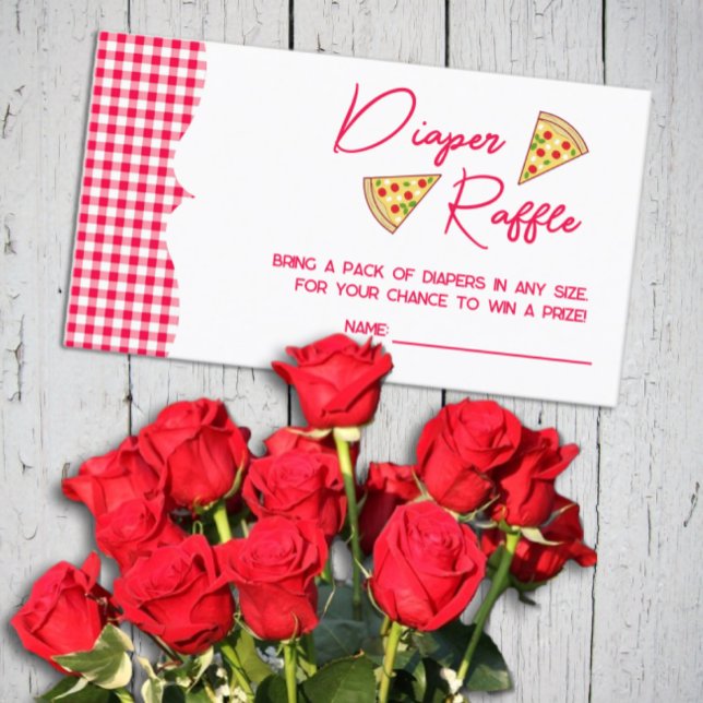 Carte D'accompagnement Ciao Baby Italian Baby Shower Diaper Raffle (Créateur téléchargé)