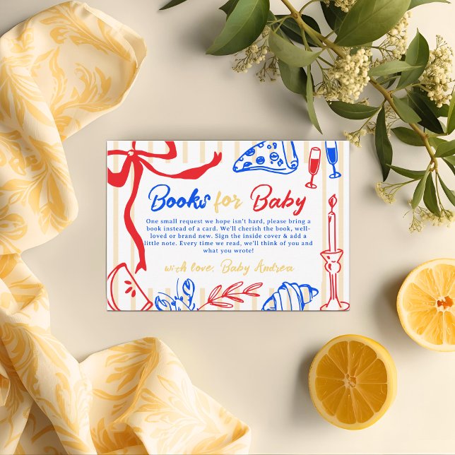 Carte D'accompagnement Ciao Baby Italian Bambino Livres tirés à la main p (Créateur téléchargé)