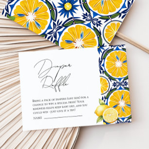 Carte D'accompagnement Ciao Baby shower Citron thème Douche de couche Raf