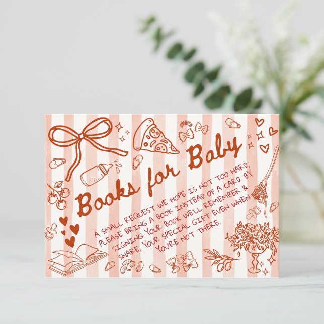 Carte D'accompagnement Ciao Bambino Red - Books for Baby  (Debout devant)
