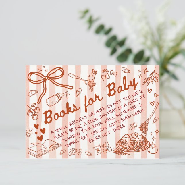 Carte D'accompagnement Ciao Bambino Red - Books for Baby  (Debout devant)