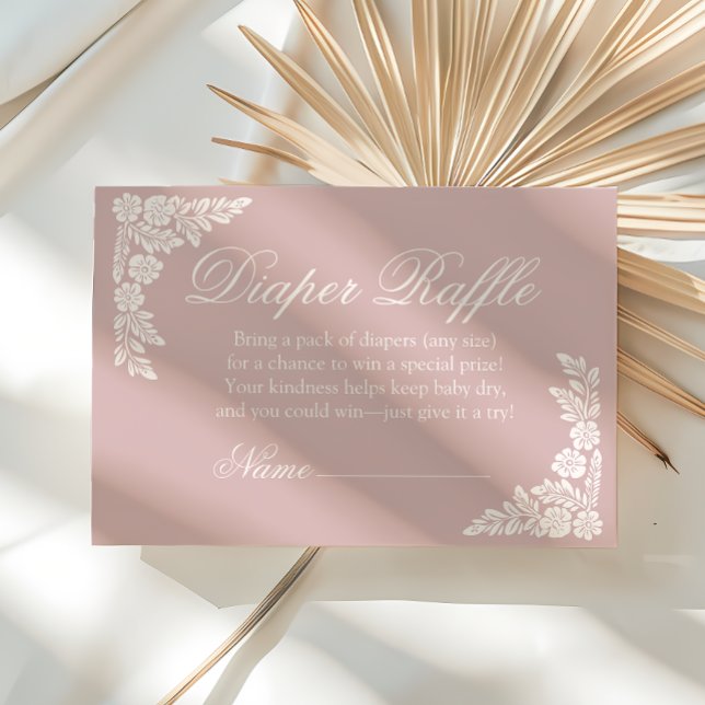 Carte D'accompagnement Cielito Lindo baby shower Déchets Raffle (Créateur téléchargé)