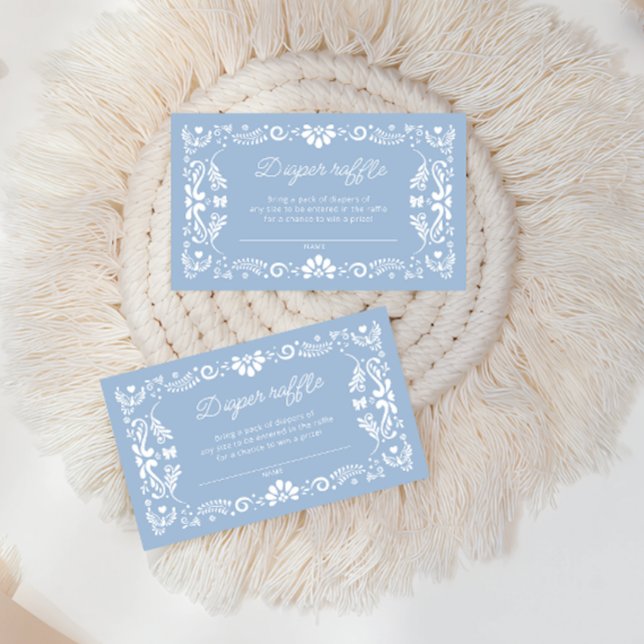 Carte D'accompagnement Cielito Lindo Baby shower mexicain Déchets Raffle (Créateur téléchargé)