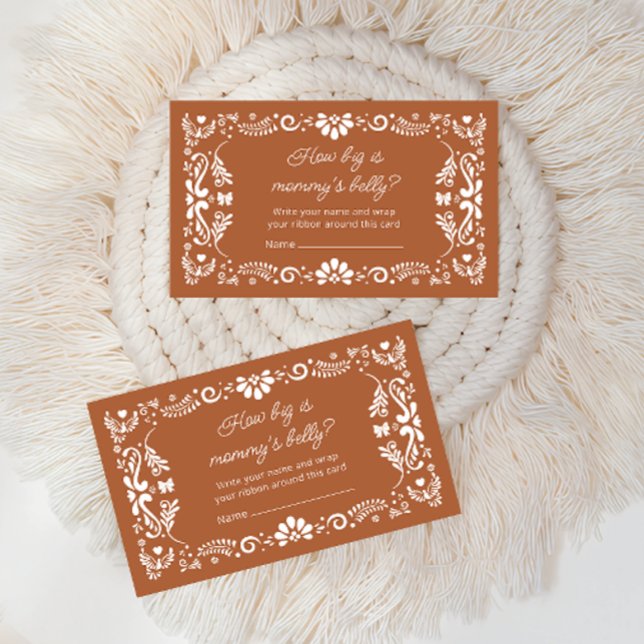 Carte D'accompagnement Cielito Lindo Baby shower Quelle est la taille du  (Créateur téléchargé)